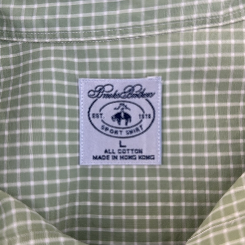 Brooks Brothers Short Sleeve Checkered Button Down Shirt - Picture 7 of 8